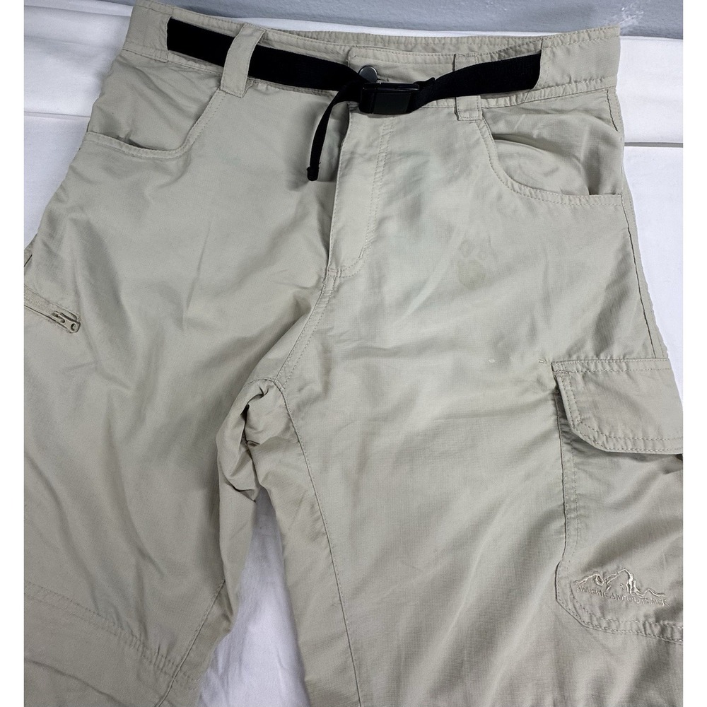 American Outback Men's Beige Hiking Cargo Pants Nylon/Polyester Size S/30 - Picture 2 of 12